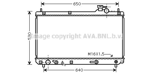 AVA QUALITY COOLING Радиатор, охлаждение двигателя TO2457